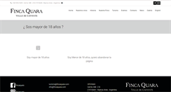 Desktop Screenshot of fincaquara.com