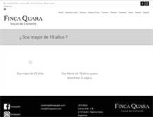 Tablet Screenshot of fincaquara.com